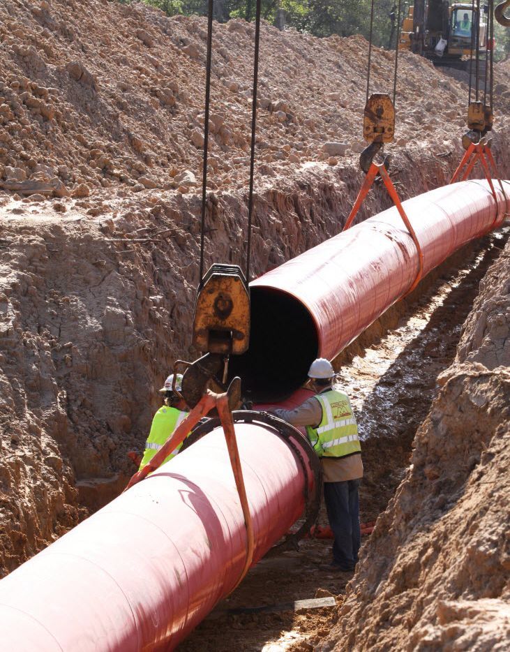 Pipeline construction in Ghana